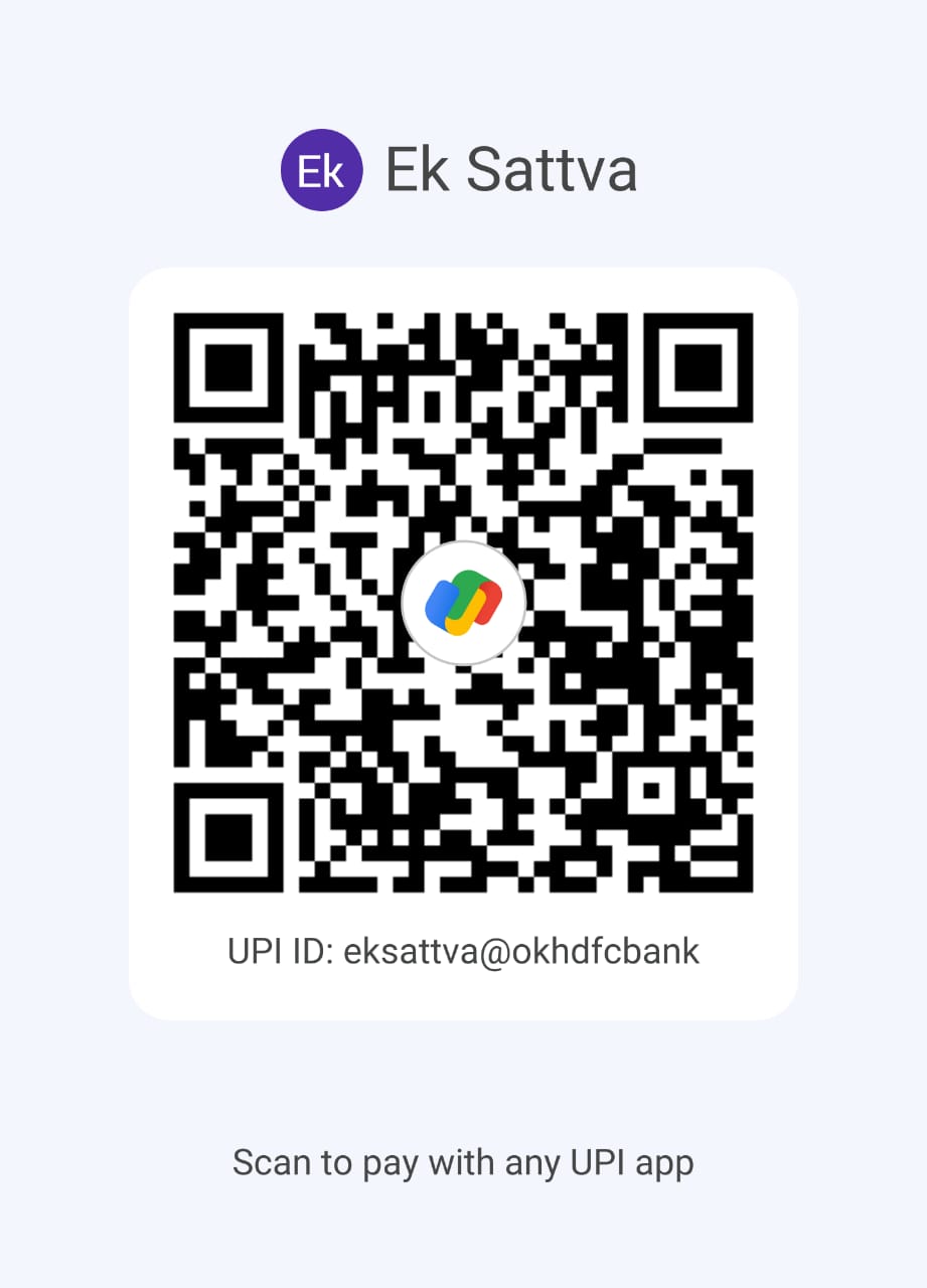 Ek Sattva Ashram Account QR
